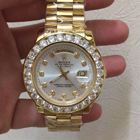 rolex diamantado precio|Rolex engastados reloj.